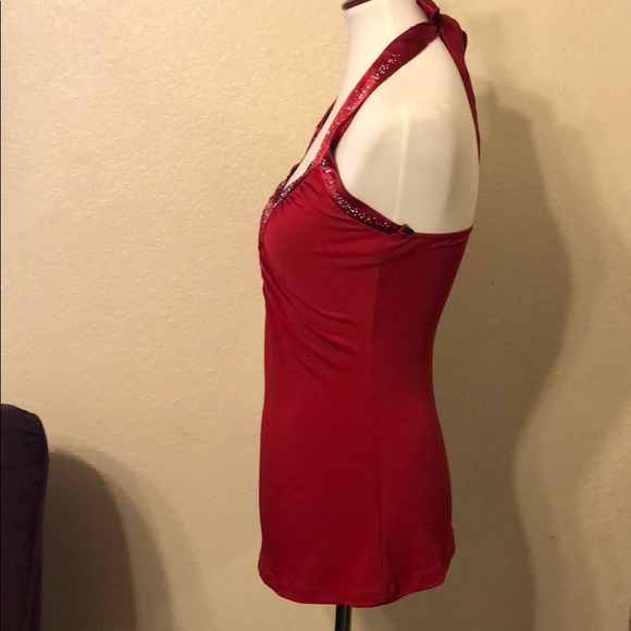 Beautiful Diamond red halter top - Picture 5 of 8